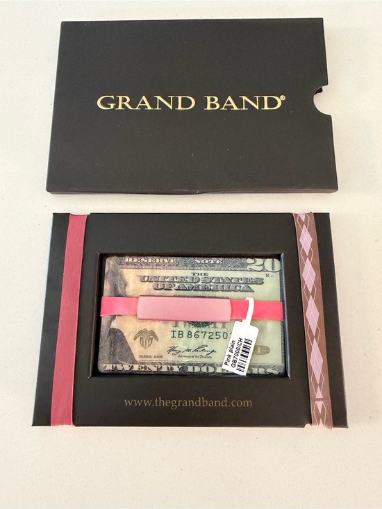 Grand Band Accessories - Grand Band For Women Pink Anodized Elastic Money Band